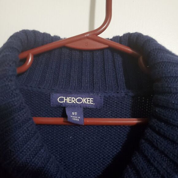 Cherokee Navy Boys Winter Sweater Size 5T - Picture 3 of 6